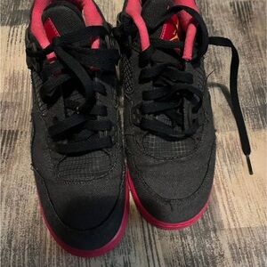 Jordan Black and Pink Women's Sneakers